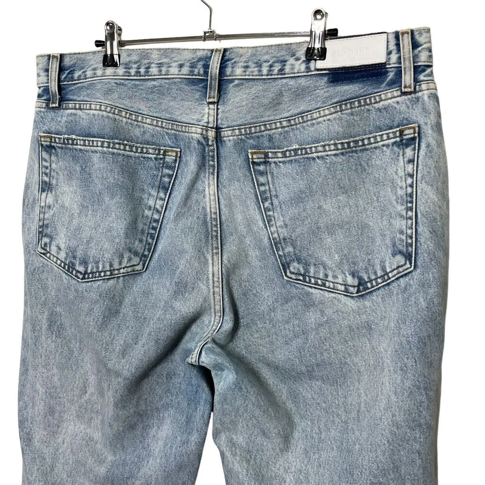 Re/Done 90s High Rise Loose Jeans In Vintage Playa Destroy 32 - Image 8