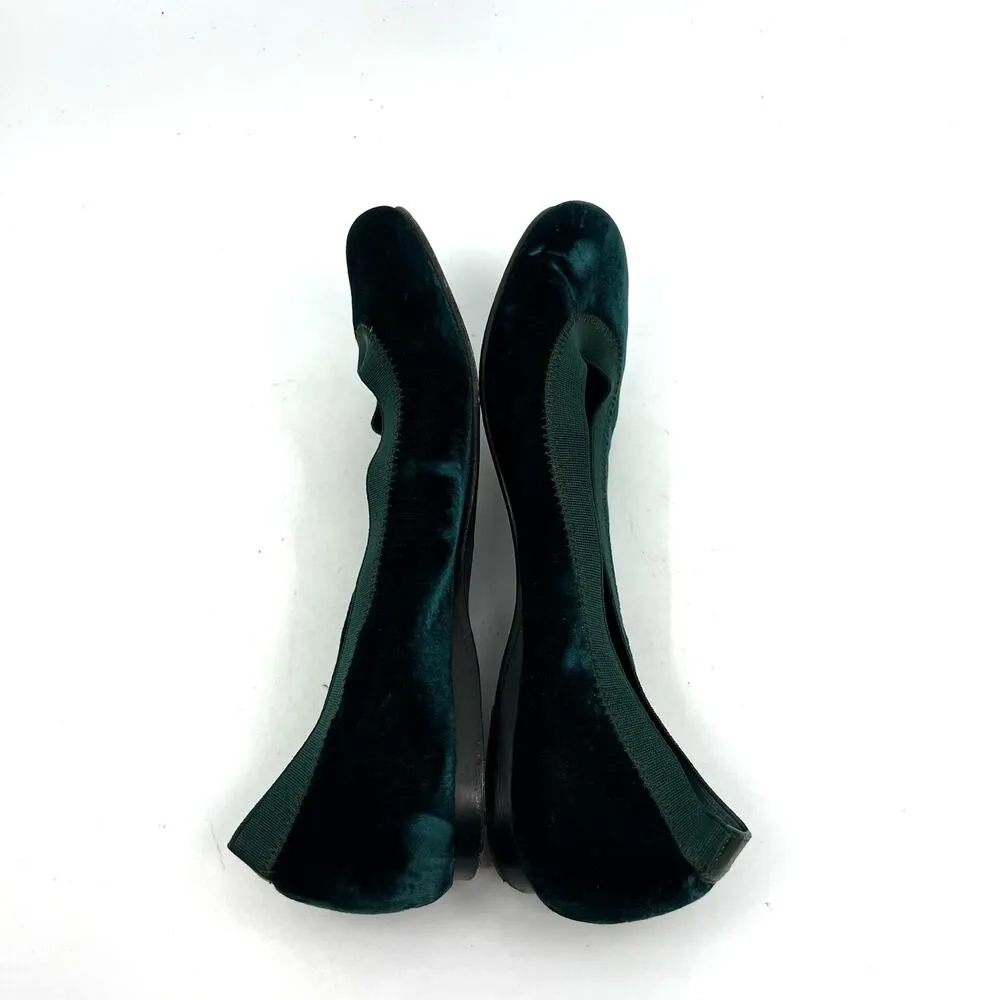 Stuart Weitzman Suede Whipstitch Trim Ballet Flats 6 US - Image 7