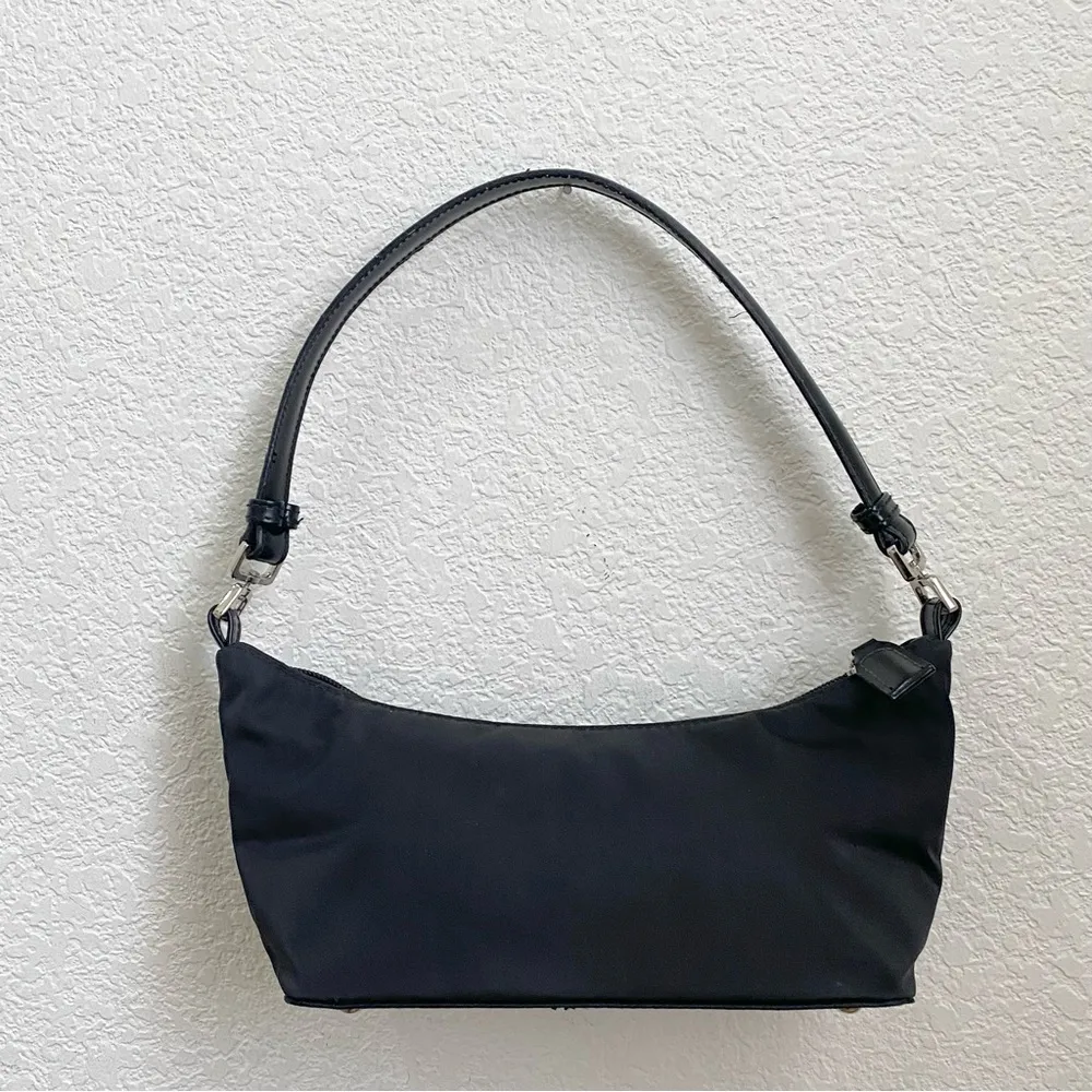 Vintage Y2K The Original Brand Black Nylon Mini Bag Shoulder Bag - Image 7