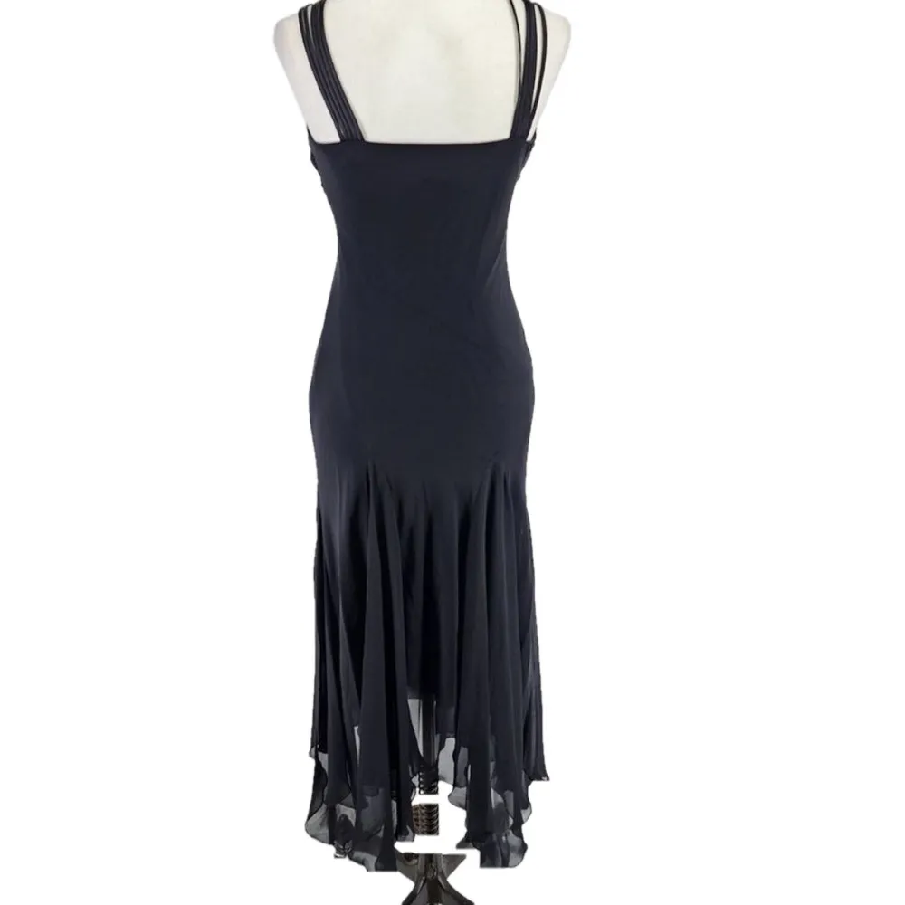 Vintage Y2K Womens Dress Whimsigoth Fairy 90s Fairy Vamp Goth black Maxi medium - Image 3