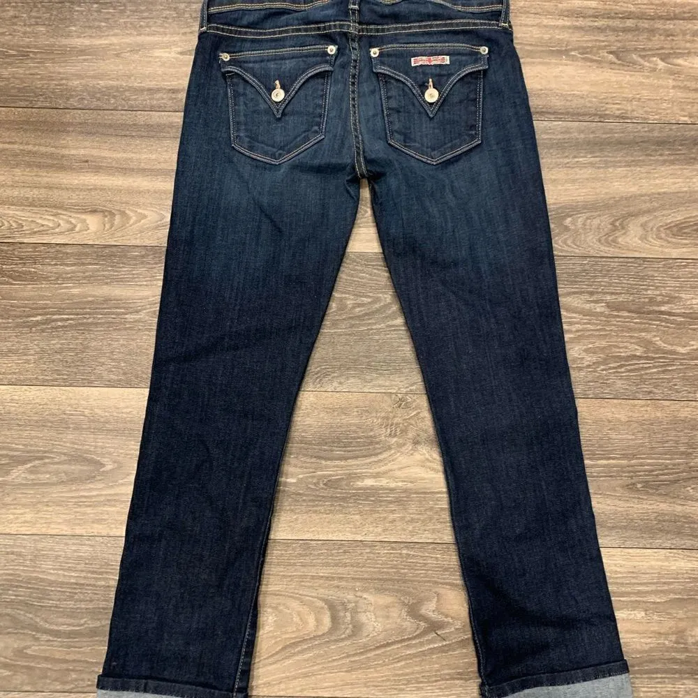 Hudson Women’s Ankle Cropped Denim Jeans Size 26 Light whiskering - Image 4