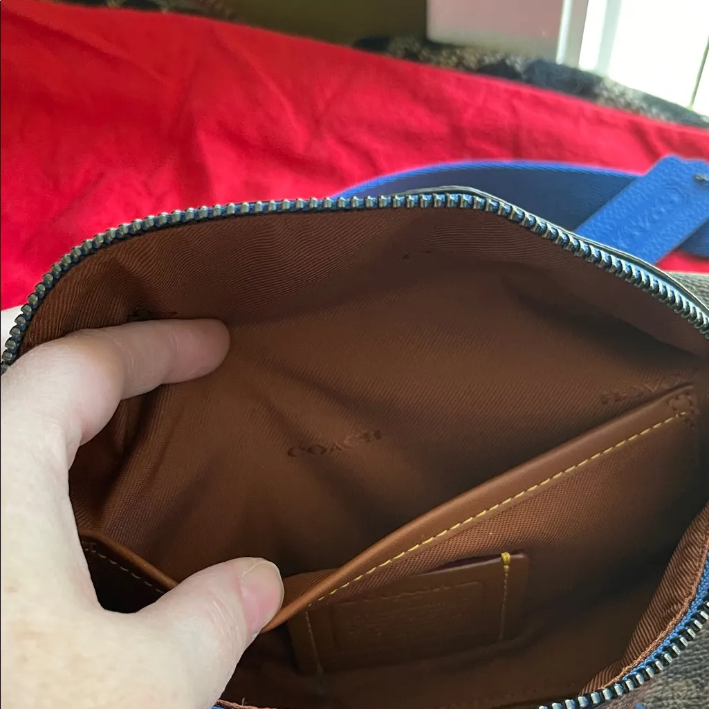 Coach Men's Belt Bag Black and Blue Belt Bag Women's Belt Bag - Image 10