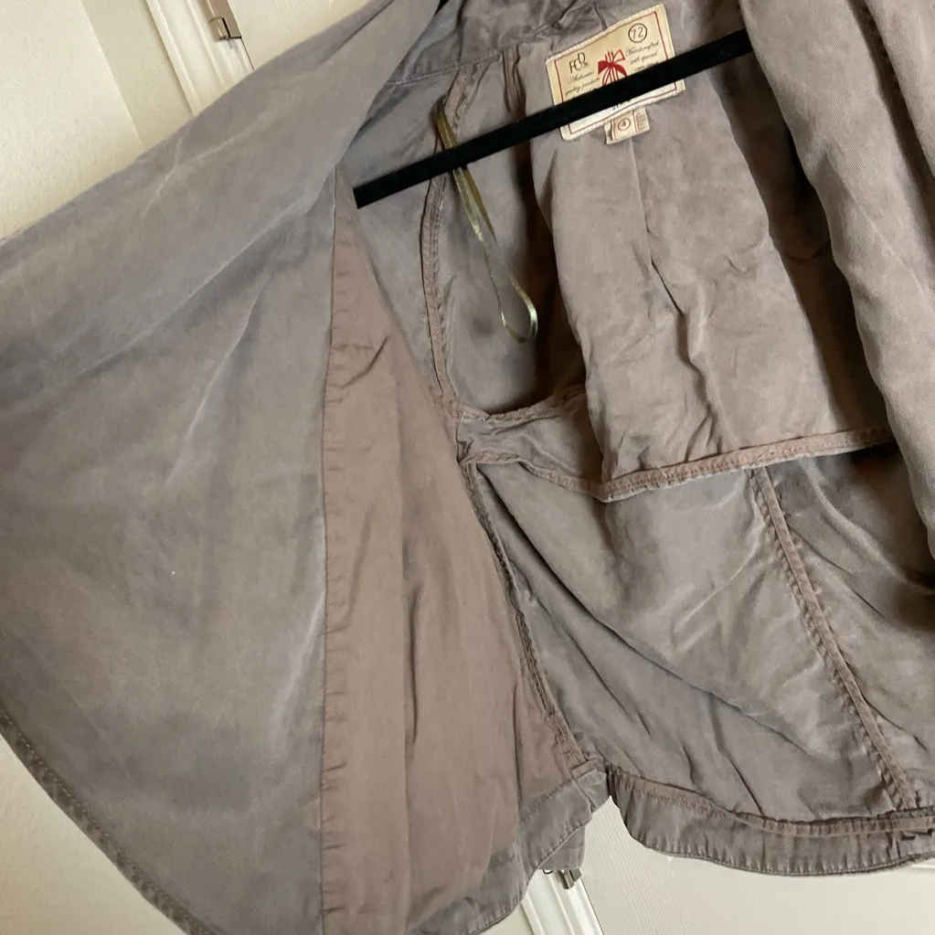 French Connection United Kingdom woman’s Brown Draped Jacket Size 4 - Image 9