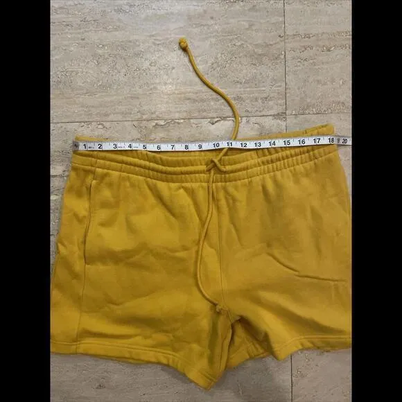 tna cozy fleece Yellow‎ XL Sweatpants Shorts Yellow - Image 3