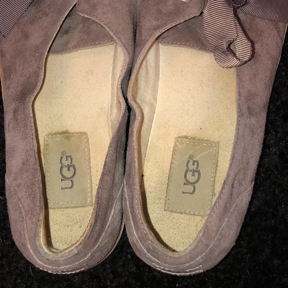 UGG Australia Carilyn ribbon sneakers suede leather slip on shoes brown size 9​​ - Image 6