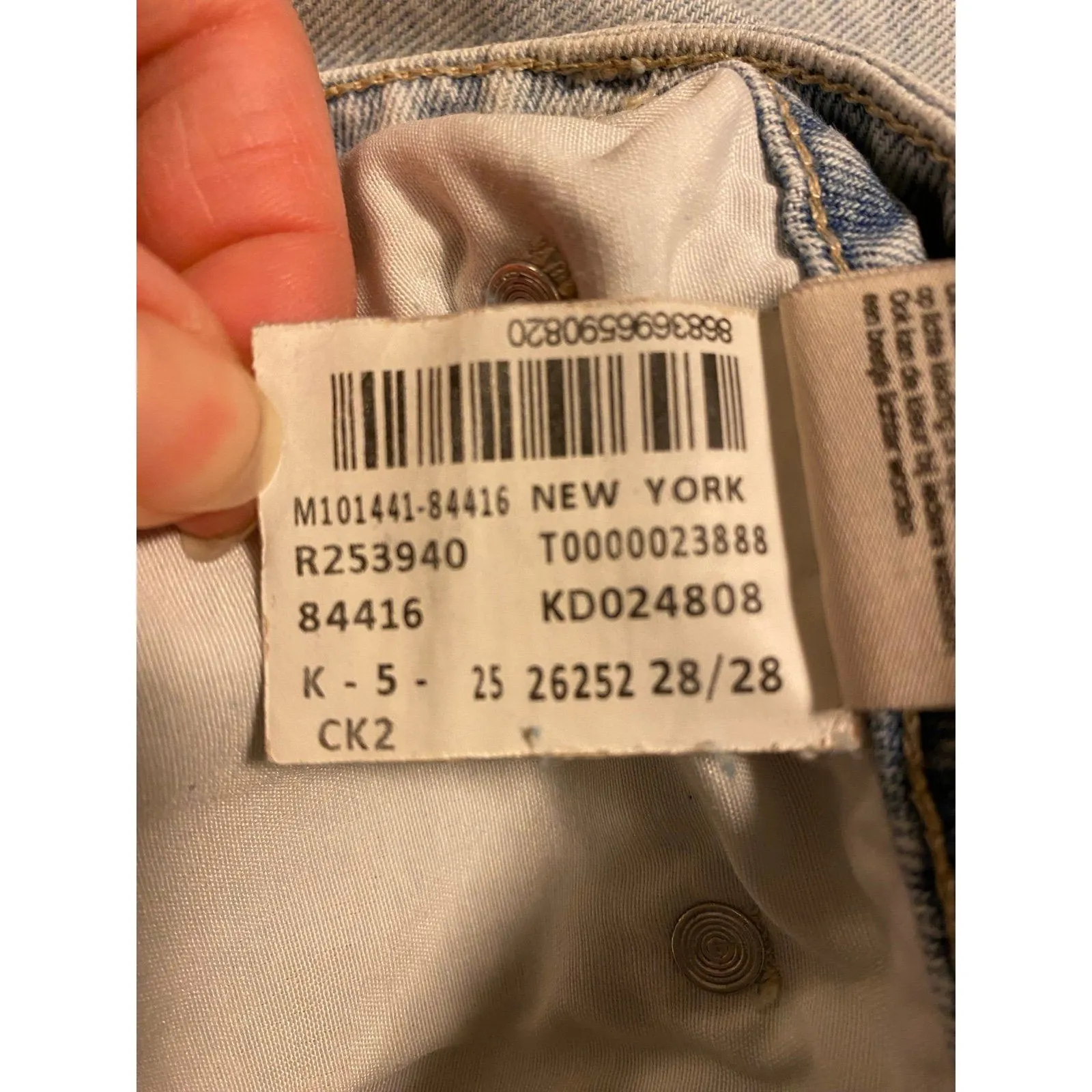 Mavi High Rise Mom Jeans Light Wash 100% Organic Cotton Blue Size 28 - Image 9