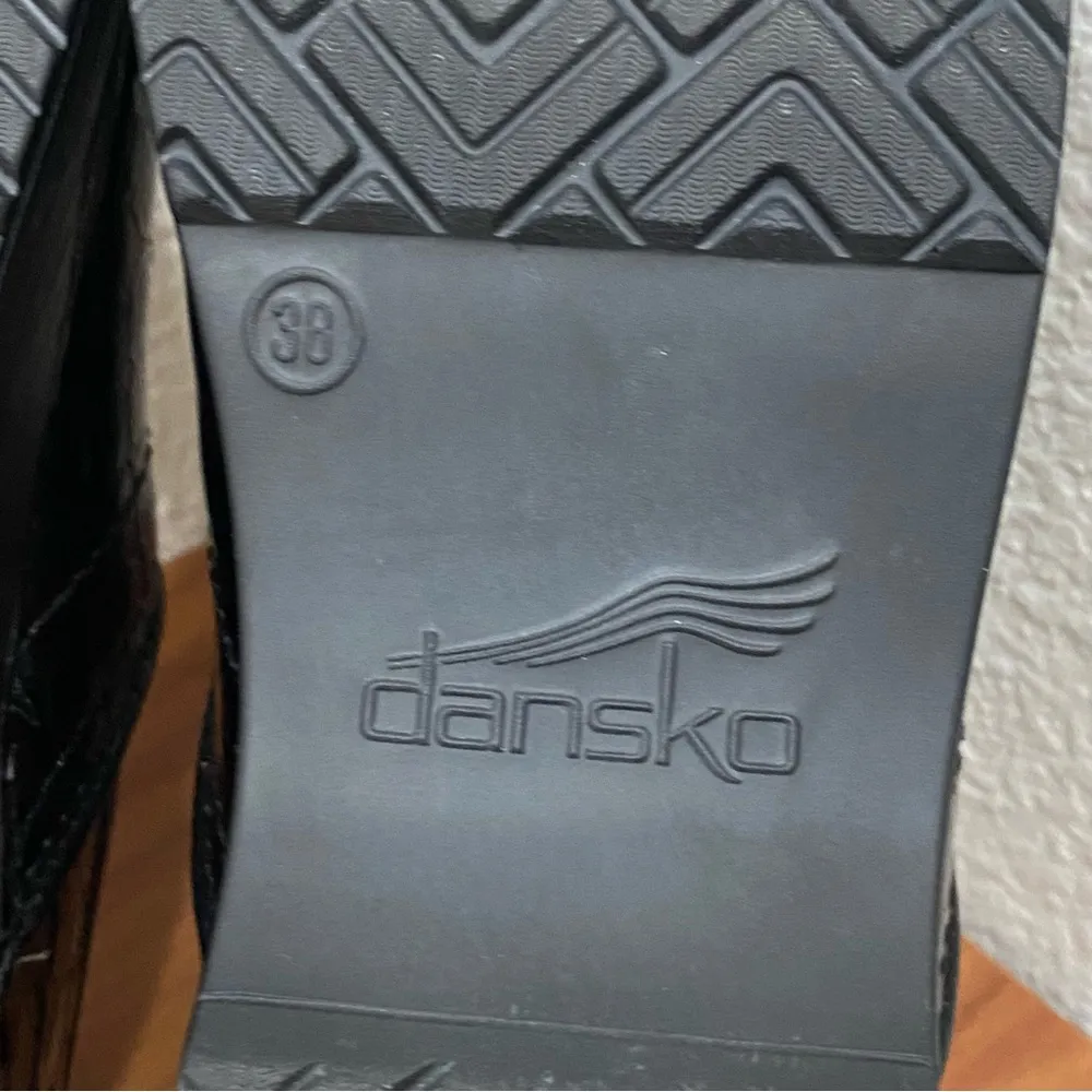 DANSKO Professional Clogs Brown Croc Patent Leather Nurse Shoes Size 38 7.5-8 US - Image 14