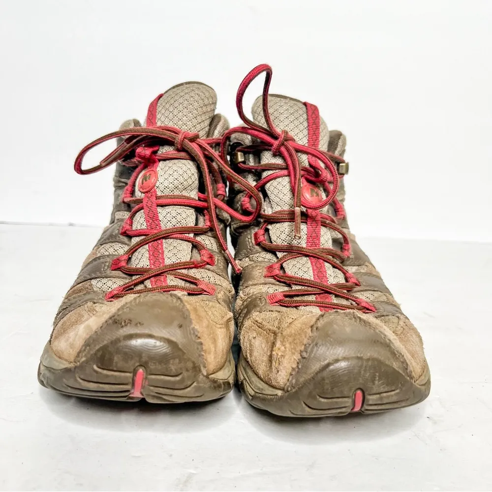 Merrell Falcon Brown Hiking Leather Boots Size 8 Women’s - Image 4