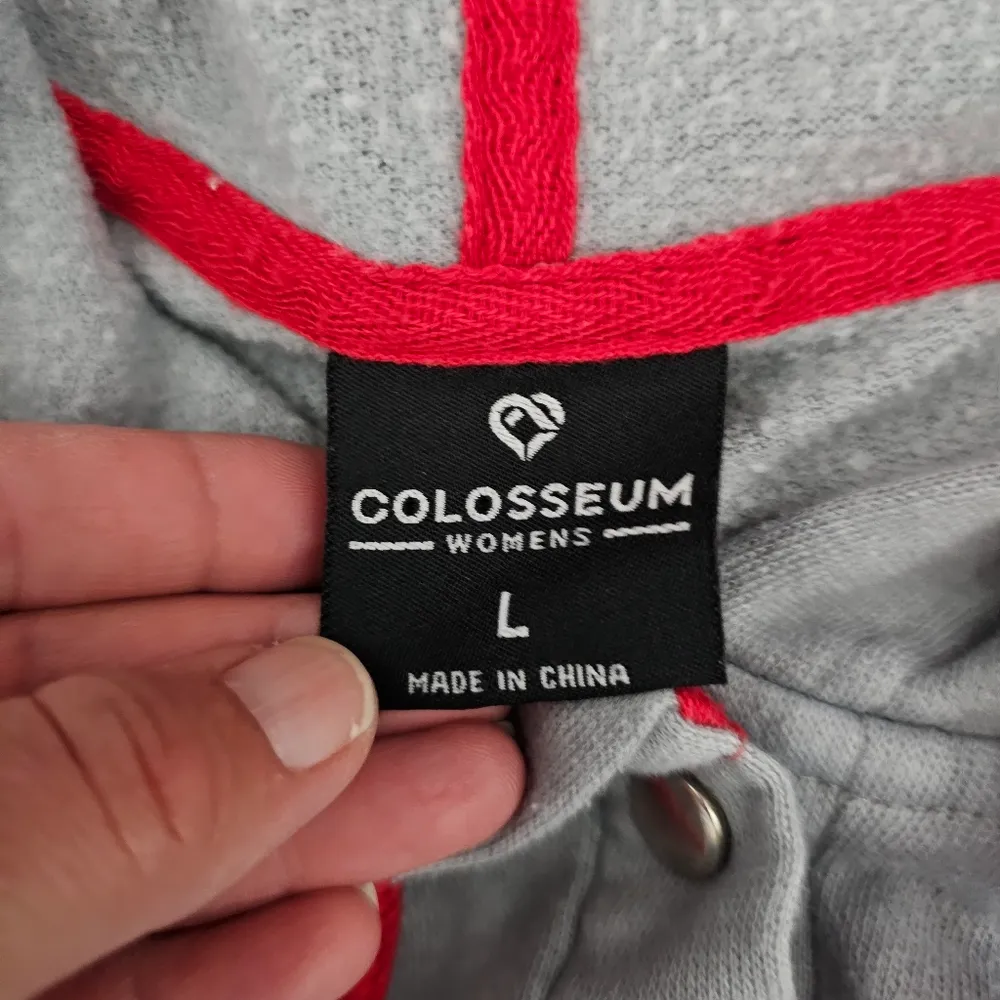 Colosseum Ohio State Scatlett & Gray Aurelia Dip-Dye Snap Pullover Size Large - Image 6