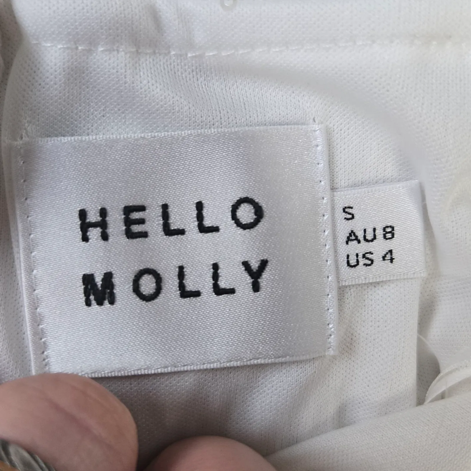 Hello Molly Frequent The Club White Sequin Off-Shoulder Mini Dress Size Small - Image 6