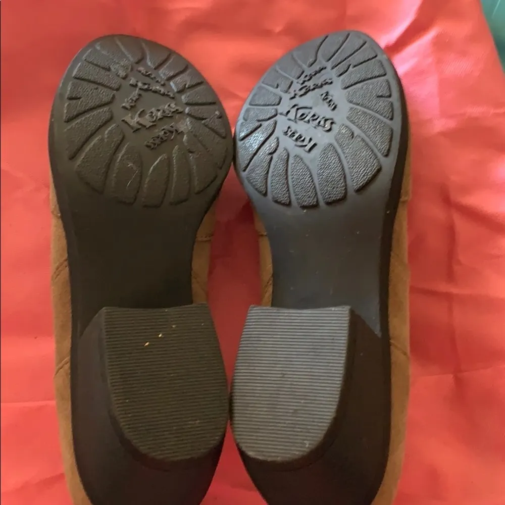 Korks Kork-Ease Kit tan suede ankle booties size 38.5 - Image 9