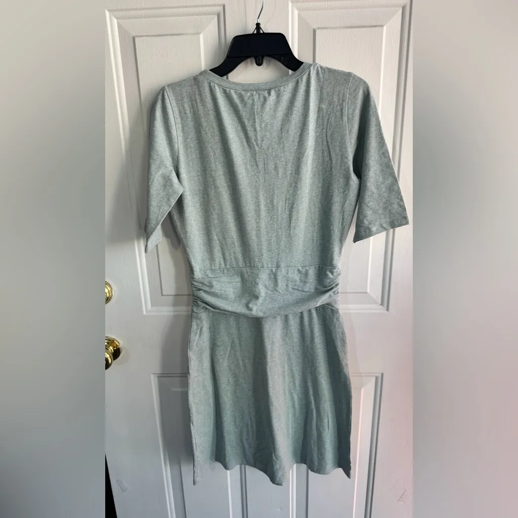 Synergy Organic Clothing Meredith Dress Kyanite Green Gray – Size S – NWT - Image 7