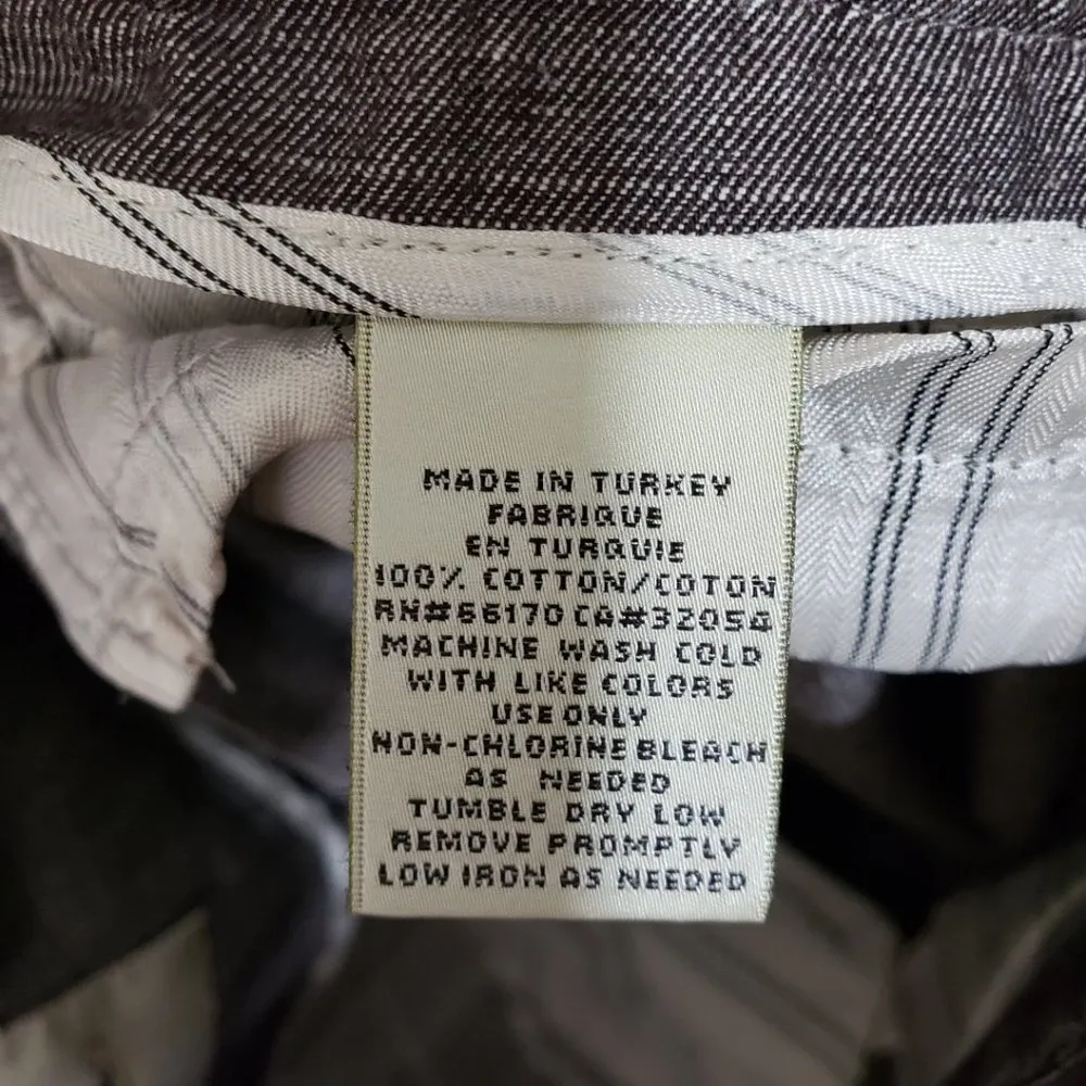 ANTHROPOLOGIE, ELEVENSES Size 6 Gray, Taupe 100% Cotton, Wide Leg Pants - Image 7