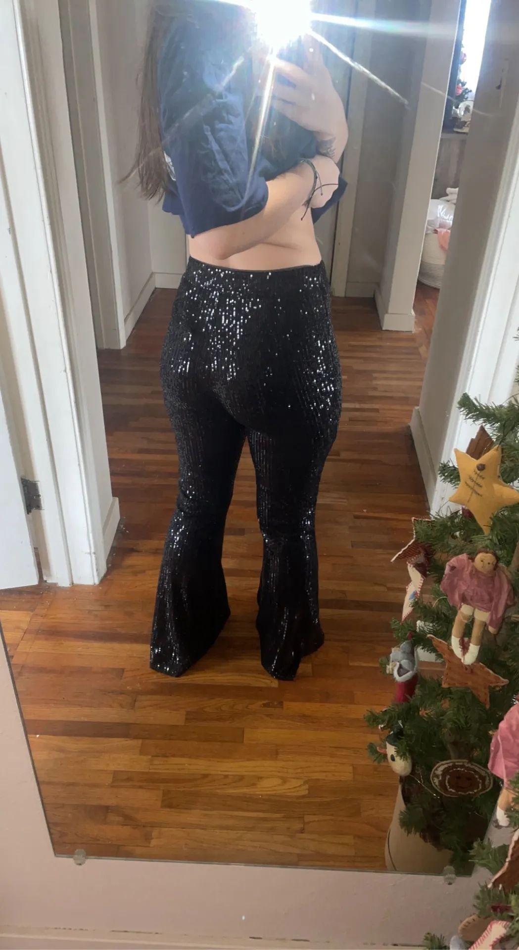 Chelsea & Violet Sequence Flare Pants - Image 2