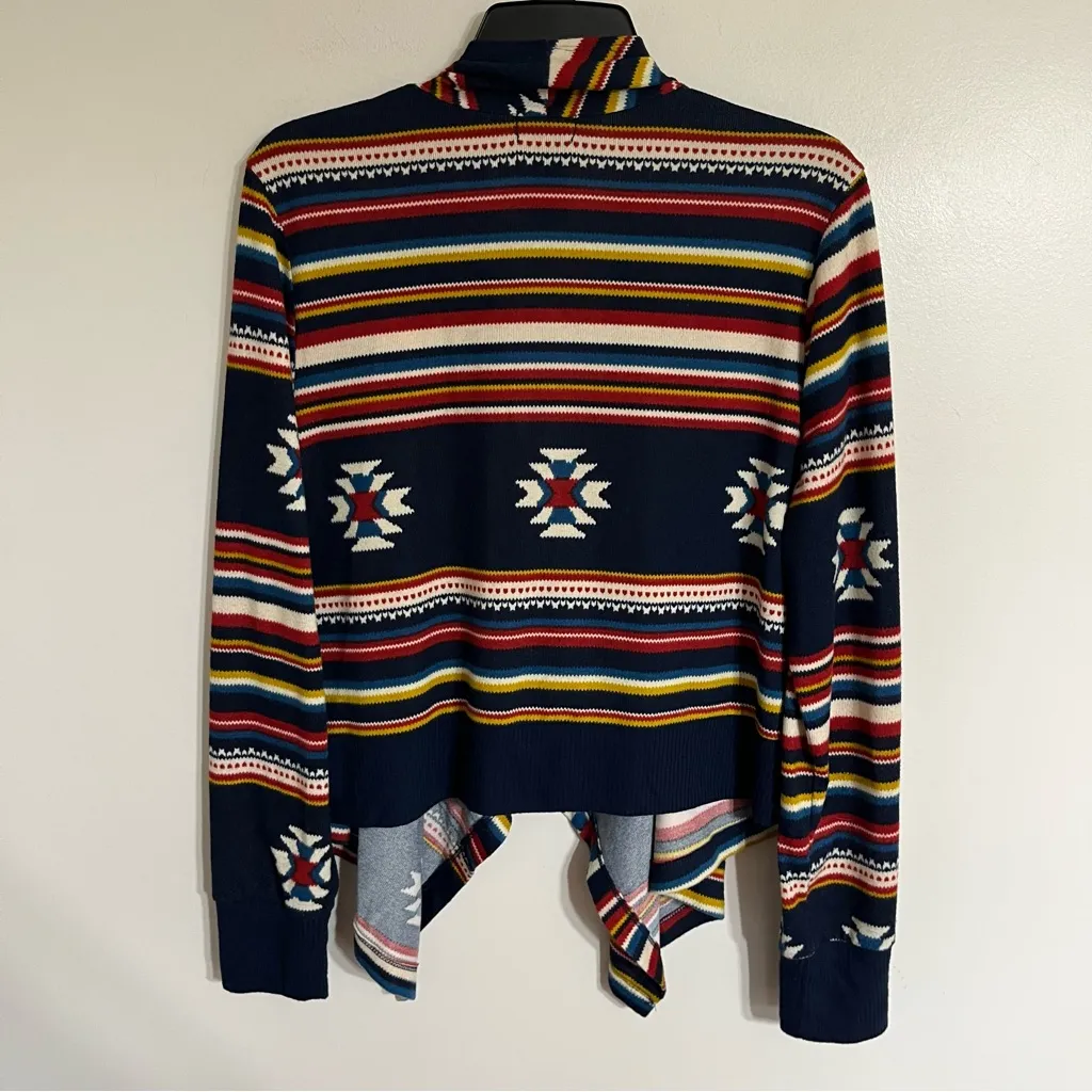 Women’s Wet Seal Open‎ Front Long Sleeve Southwestern Pattern Cardigan Size XL - Image 7