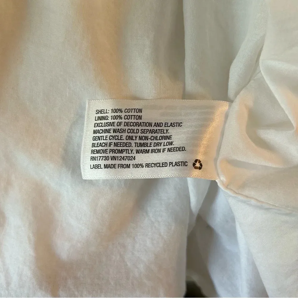 Love Shack Fancy Target Women 1X Penelope White Ruffle Tiered Cottage Core Dress - Image 9