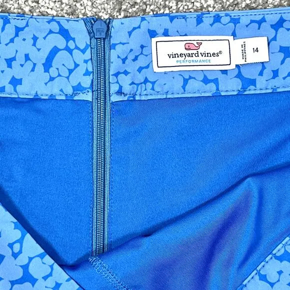 Vineyard Vines Skort Womens 14 (36") Blue Abstract Print‎ Golf Tennis Pickleball - Image 9