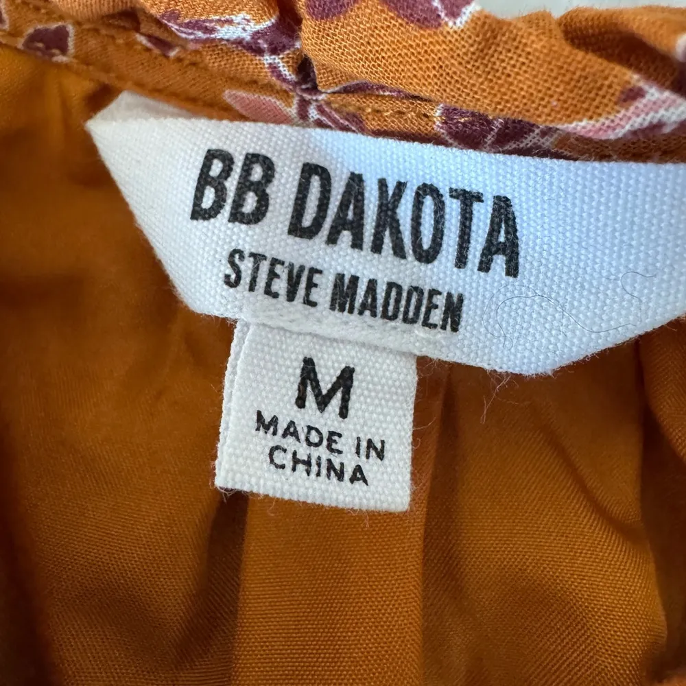 Steve Madden BB Dakota Sunny Disposition mini dress size M boho prairie floral - Image 11