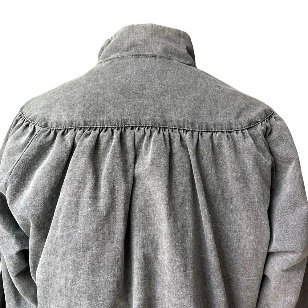 Vintage 80’s Learsi Cotton Bomber Jacket with pleated yoke, Sz L Size L - Image 8