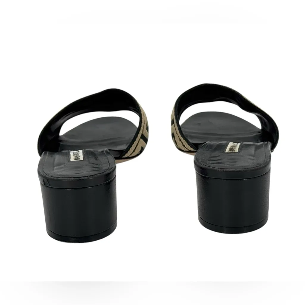 Manolo Blahnik  Zigzag Chiltern Sandals Women’s Size 37 EU 7 US. - Image 8