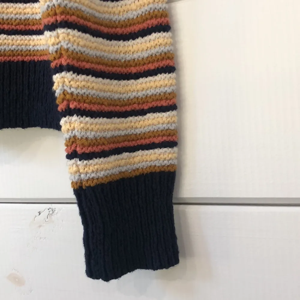 Madewell Arden V-neck Crop Pullover Sweater in Stripe - Image 10