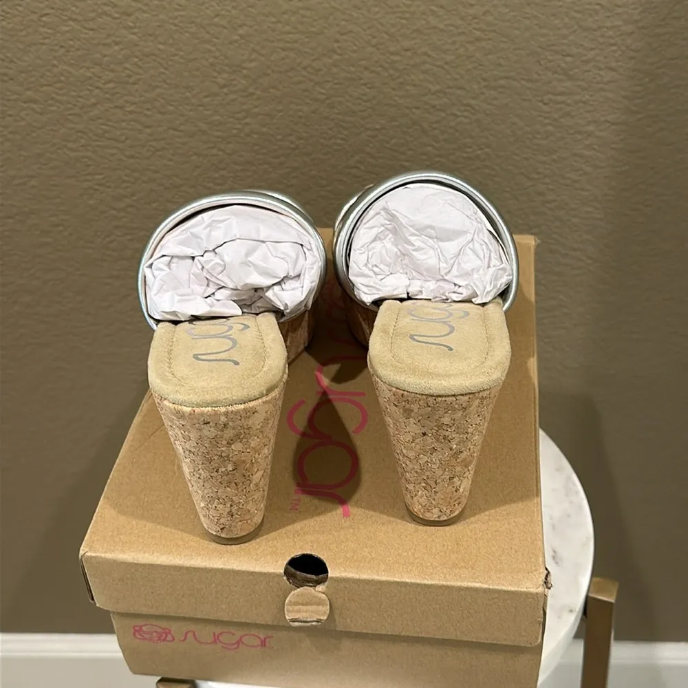 New Sugar multicolor Mules Tan Size 9 - Image 6