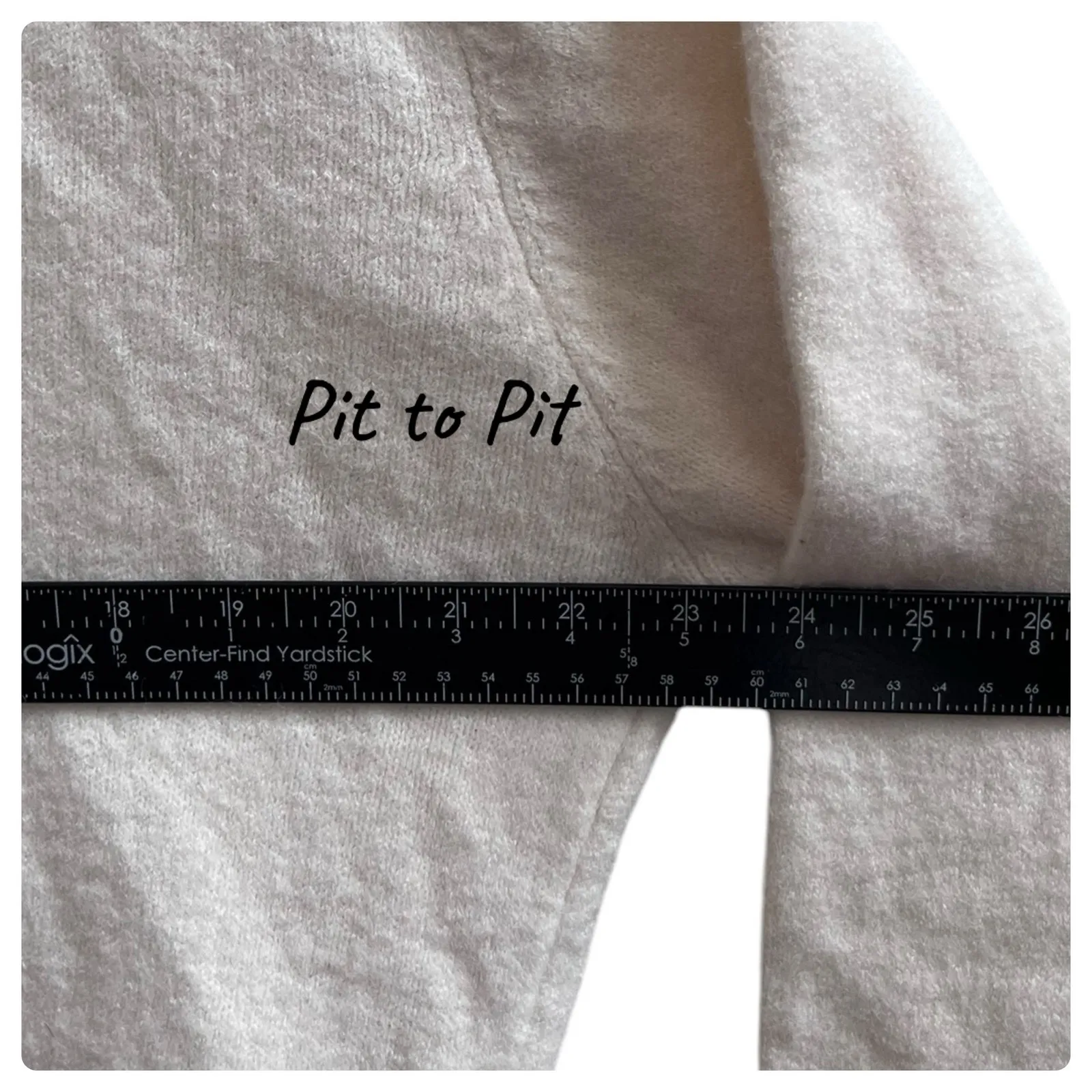 Raga  Ecru Neutral Open Back Pull Over Knit Sweater Size Large - Image 6