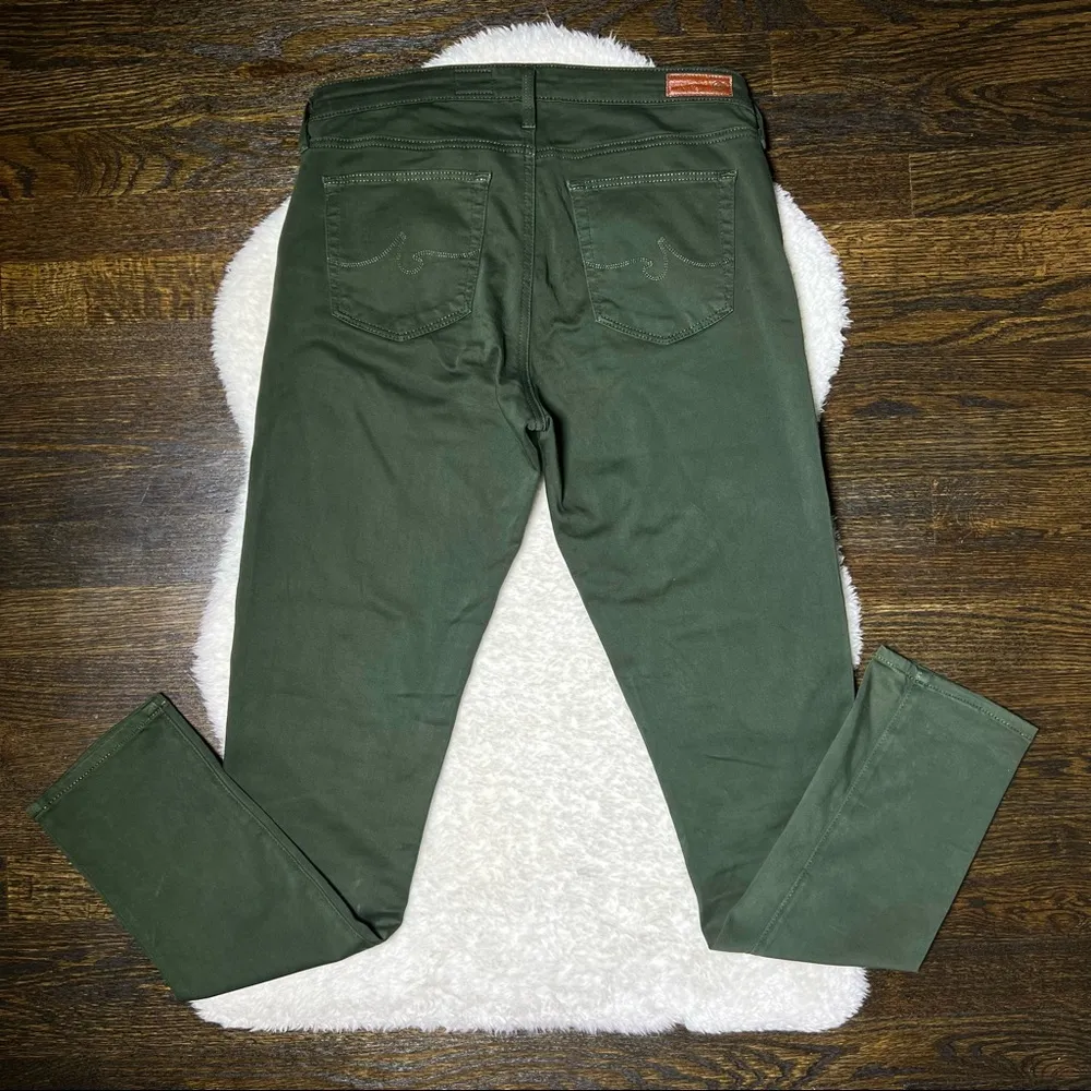 AG Adriano Goldschmied Prima Mid Rise Cigarette Jeans in Sulfur Dark Moss - Image 7