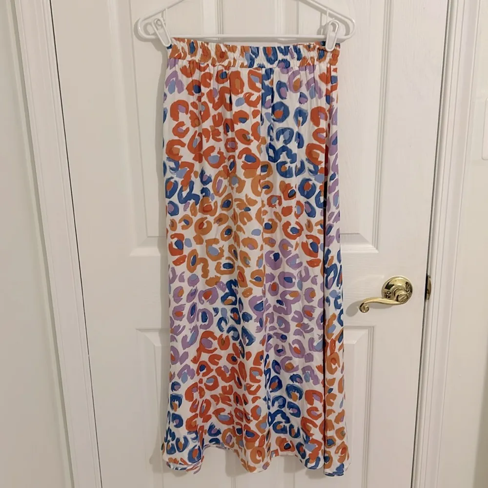 Farm Rio x Anthropologie Vibrance Leopard Animal Print Maxi Skirt Size XS - Image 9