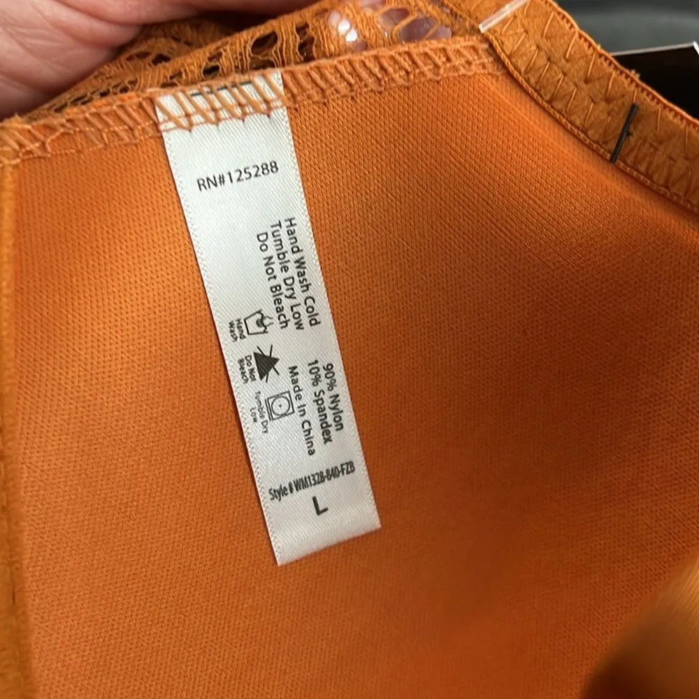 Frederick’s of Hollywood Haley All Over Lace Bralette Desert Sun NWT L - Image 4