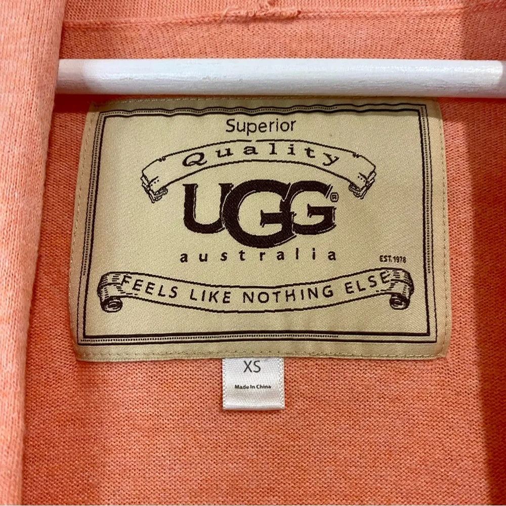 UGG Women’s Long Sleeve Long Open Front Cardigan Orange Size XS FLAW - Image 4