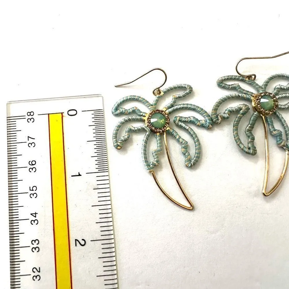 Lauren Conrad thread wrapped palm tree earrings - Image 8