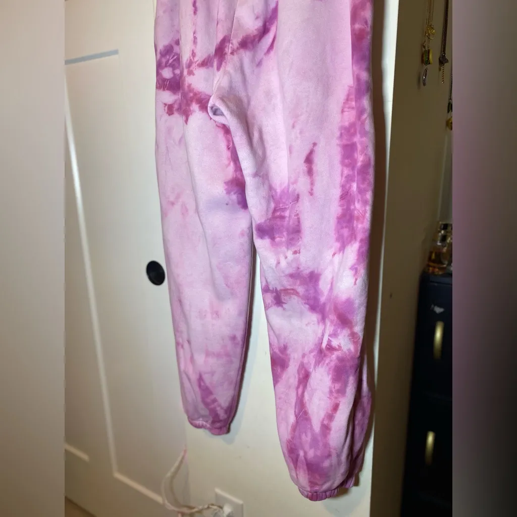 Nike  Pink Tie Dye Jogger Sweatpants Cotton XS - Image 7