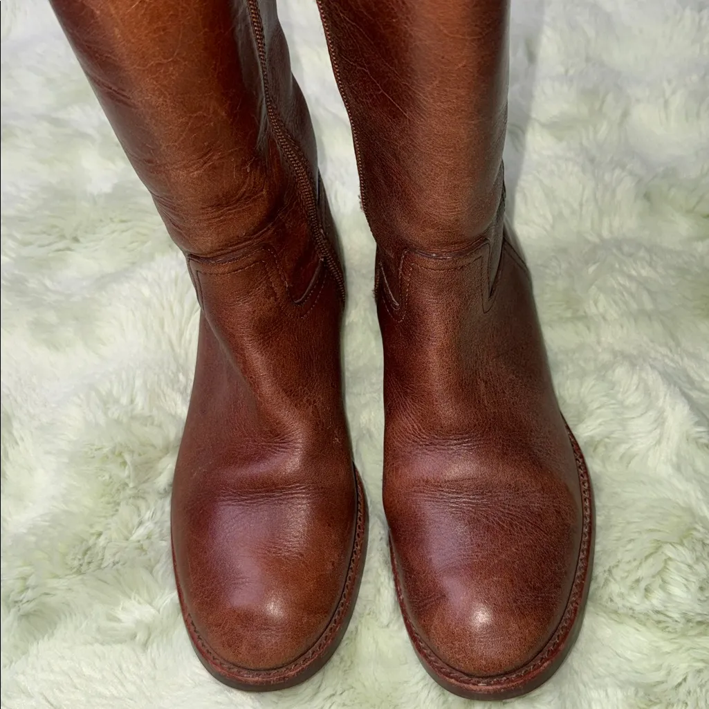 Tory Burch Brown Leather Riding Boots - Image 9