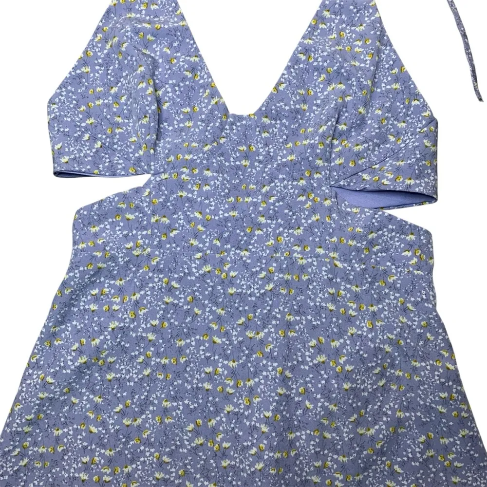 • Pacsun LA Hearts floral cutout mini dress purple small - Image 4