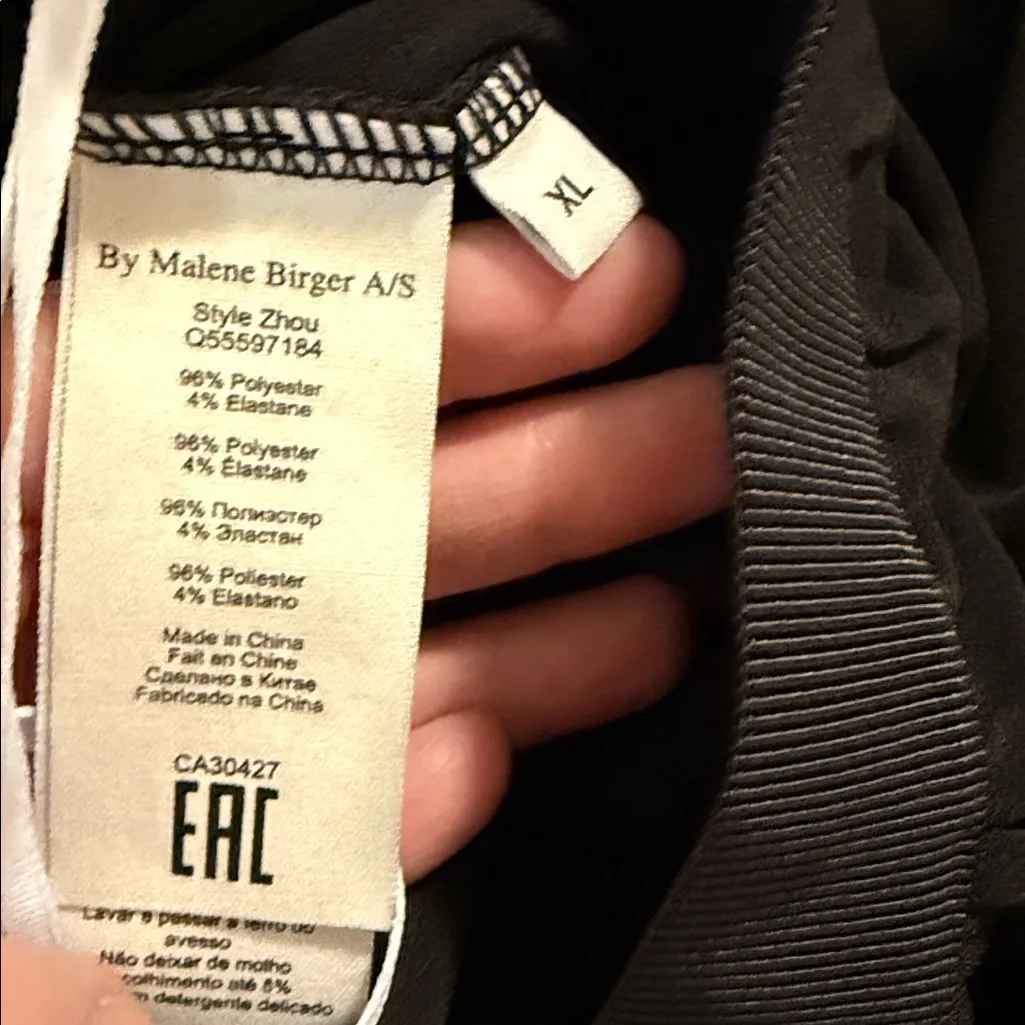 BY MALENE BIRGER ZHOU JUMPSUIT XL NWT Black - Image 15