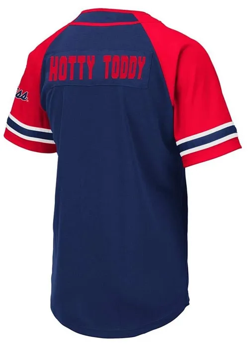 Ole Miss Baseball Jersey Blue - Image 3