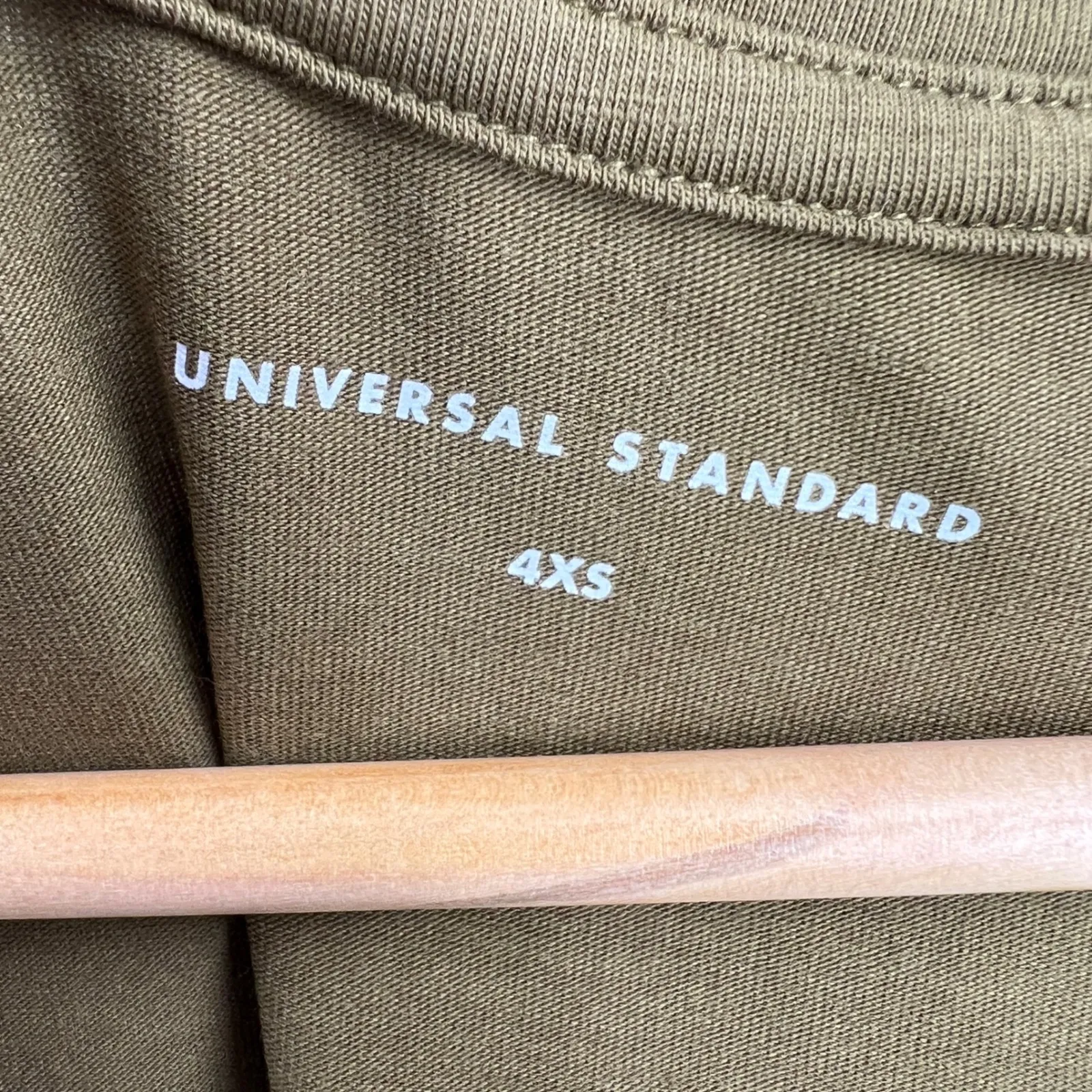 Universal Standard Tesino T-Shirt Dress Military Olive Size 4XS (00–0) New - Image 4