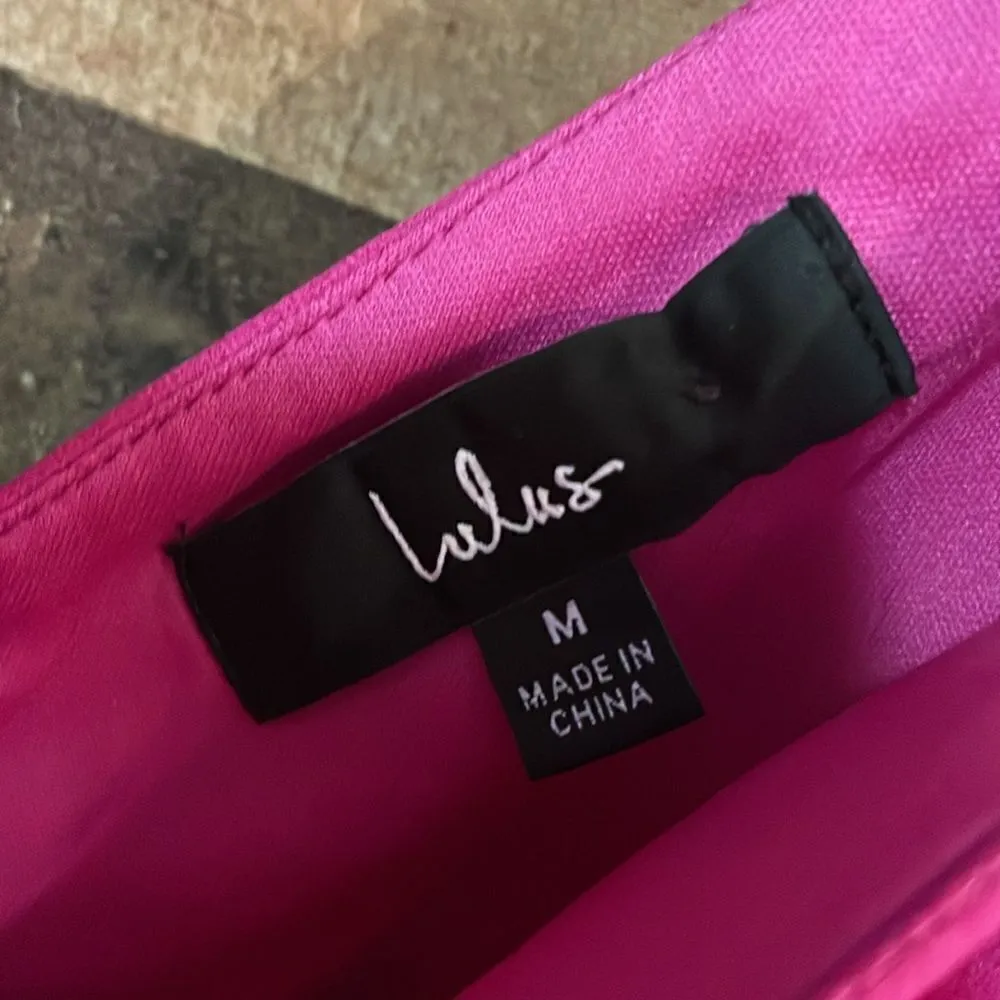 Lulu’s Darling Delight Raspberry Pink Skater Dress - Image 8