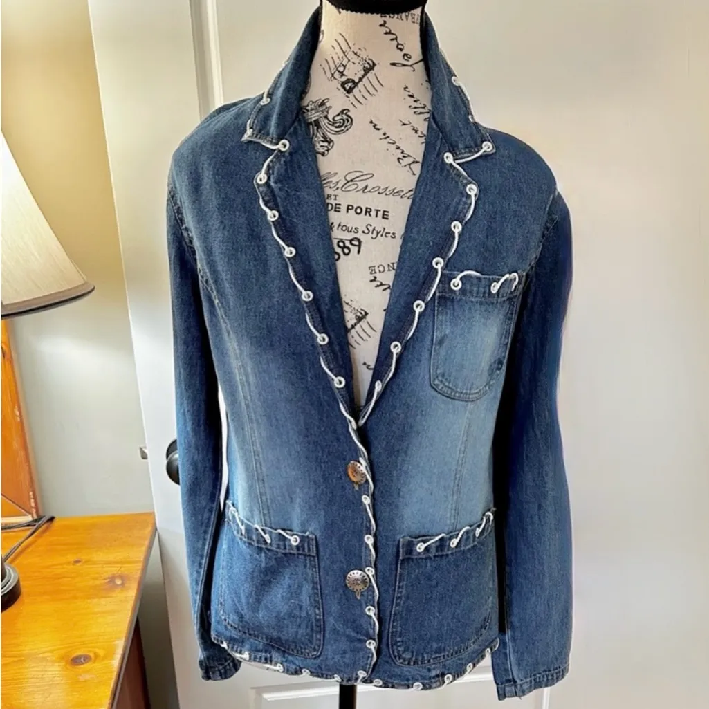 VNTG NEW IDENTITY Denim Blazer – Rope - Image 15