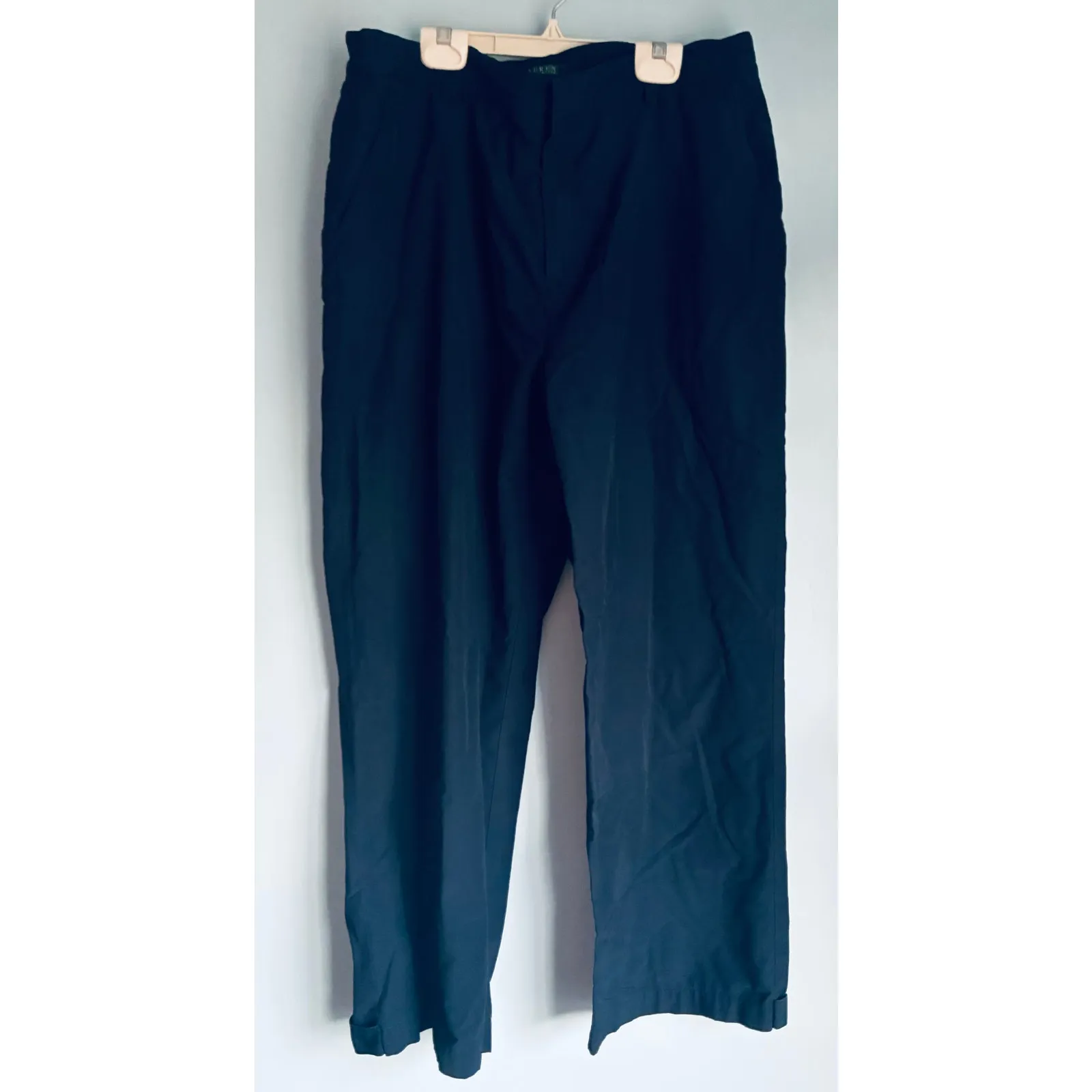 Vintage Lauren Ralph Lauren Green Tag Trousers Made in Hong Kong Size 14 - Image 2