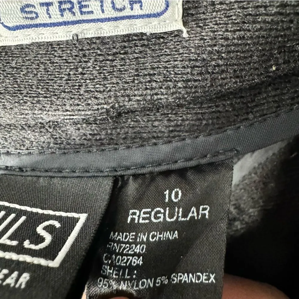 NILS black snow pants size 10 Black - Image 7
