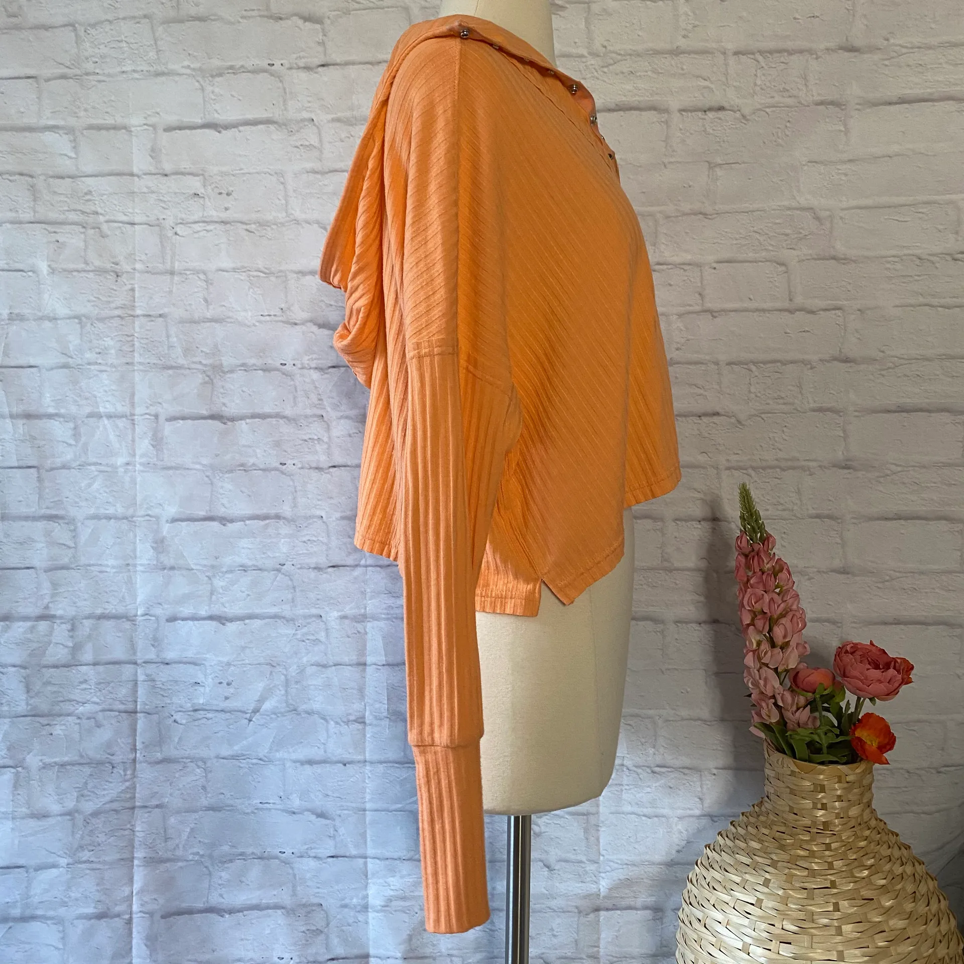 Blissed Out Ribbed Henley - Image 6