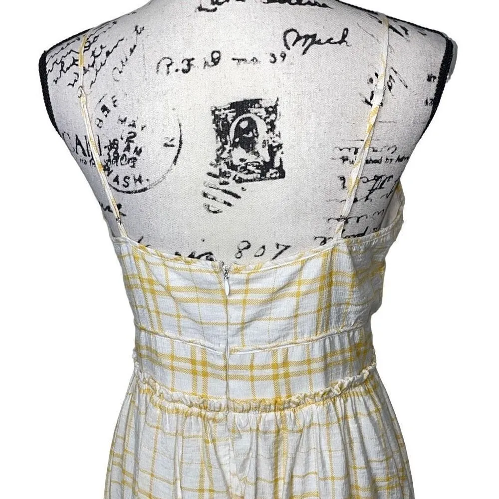 Francesca's Marla Plaid Midi‎ Dress, Size Medium - Image 8