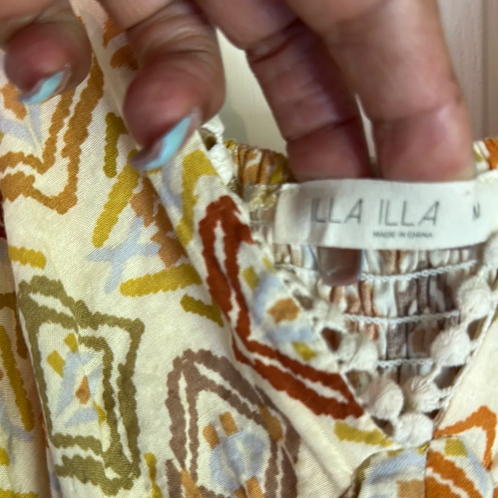 ILLA ILLA Cream Ruffled Tiered Maxi Sundress - Image 2