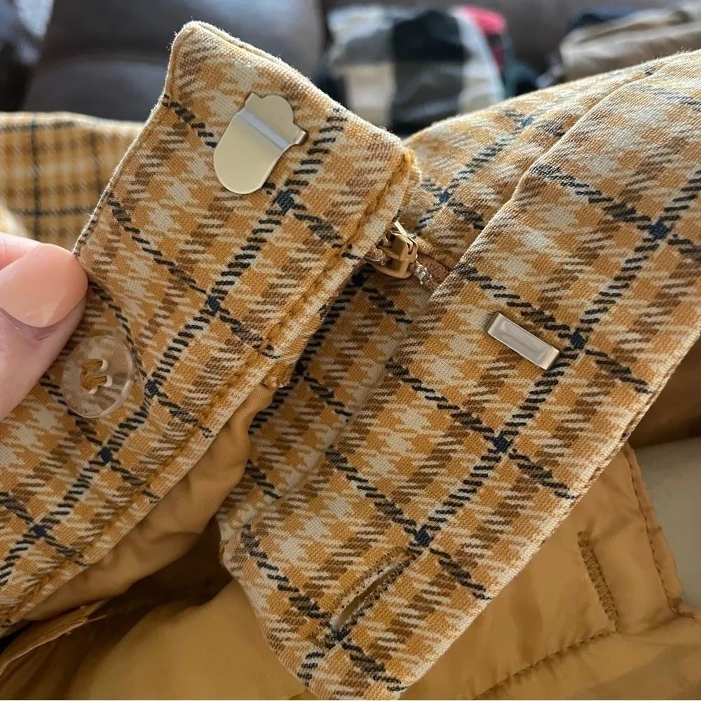 Liverpool Yellow Plaid Printed Pattern Kelsey Knit Trouser - Image 6