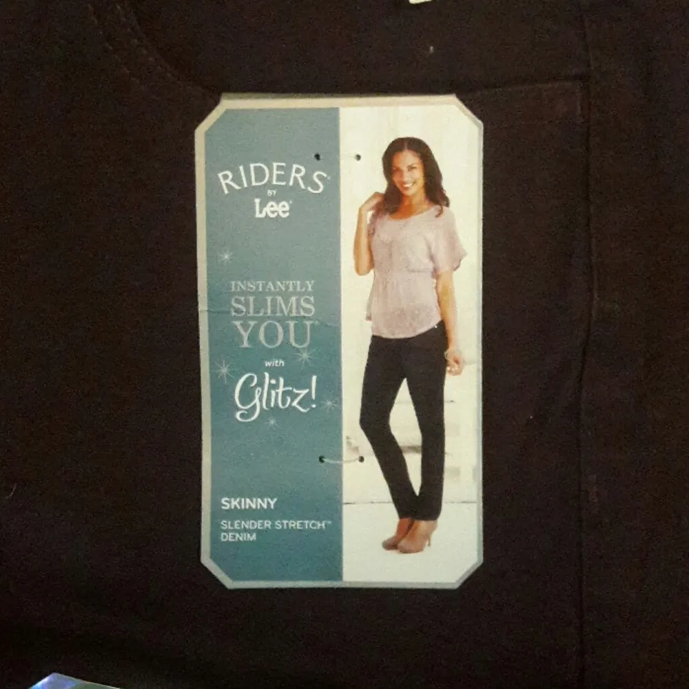 Women Riders Skinny Stretch Jeans 8 Blackberry - Image 2