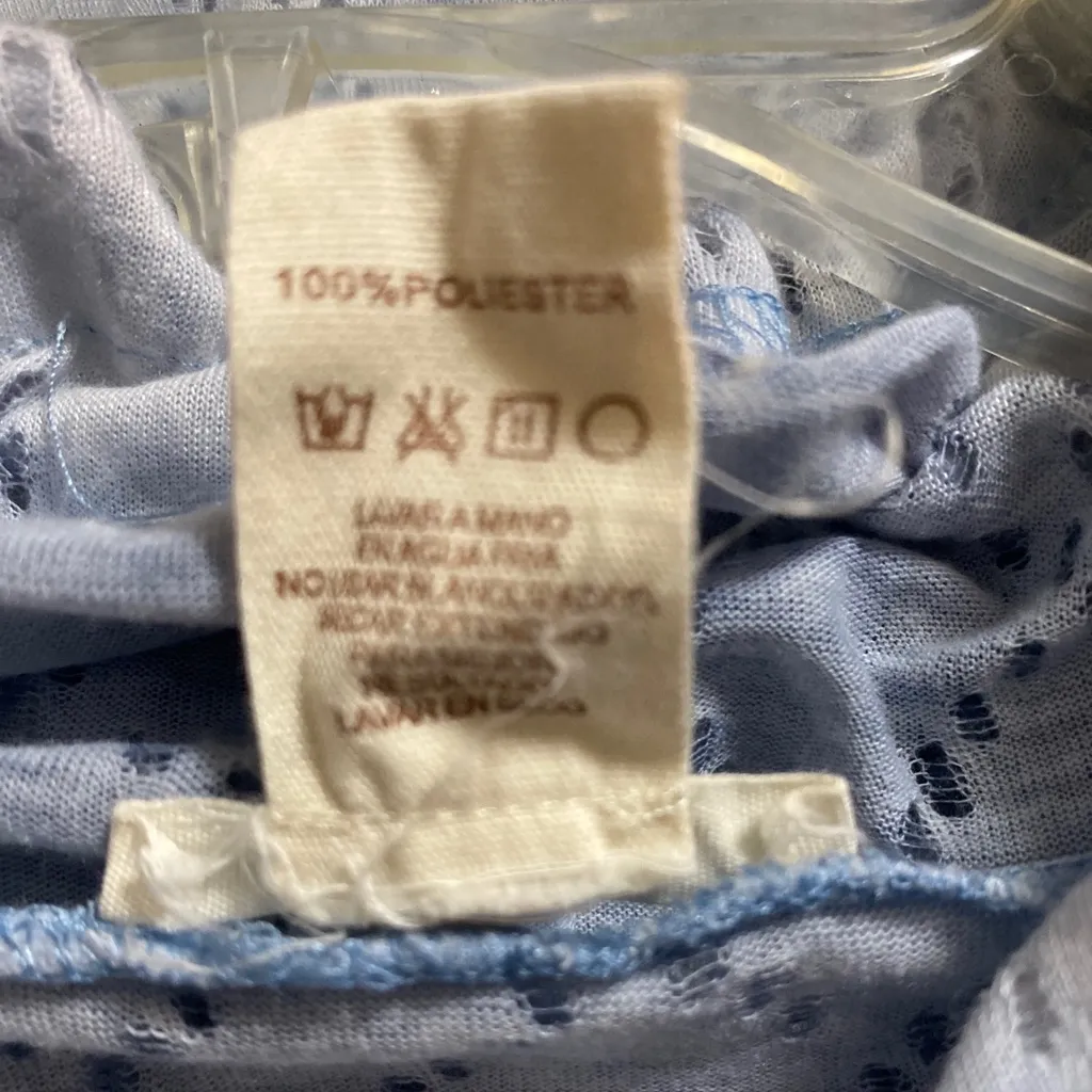 Mystree Powder Blue Drawstring Neck Poncho Top - Image 4