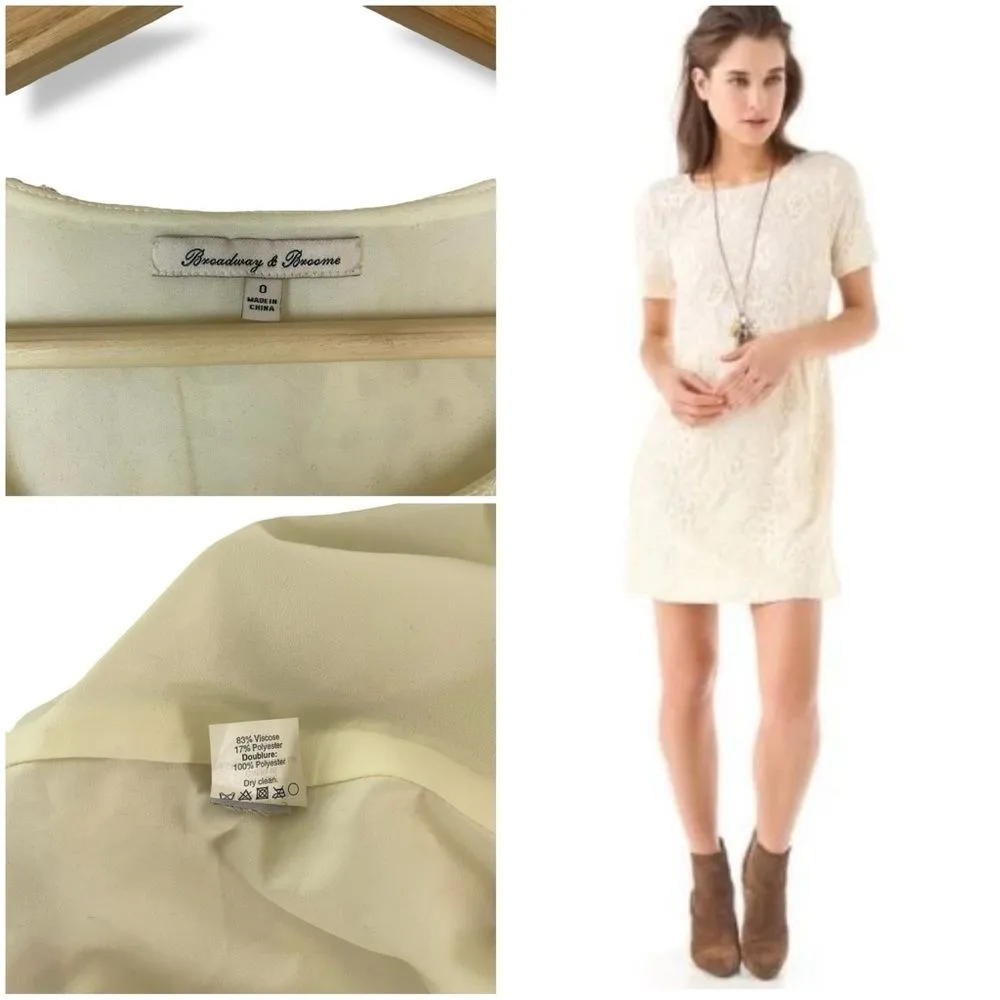 Madewell Broadway & Broome Birdcage Lace Dress in Ivory Cream - Image 10