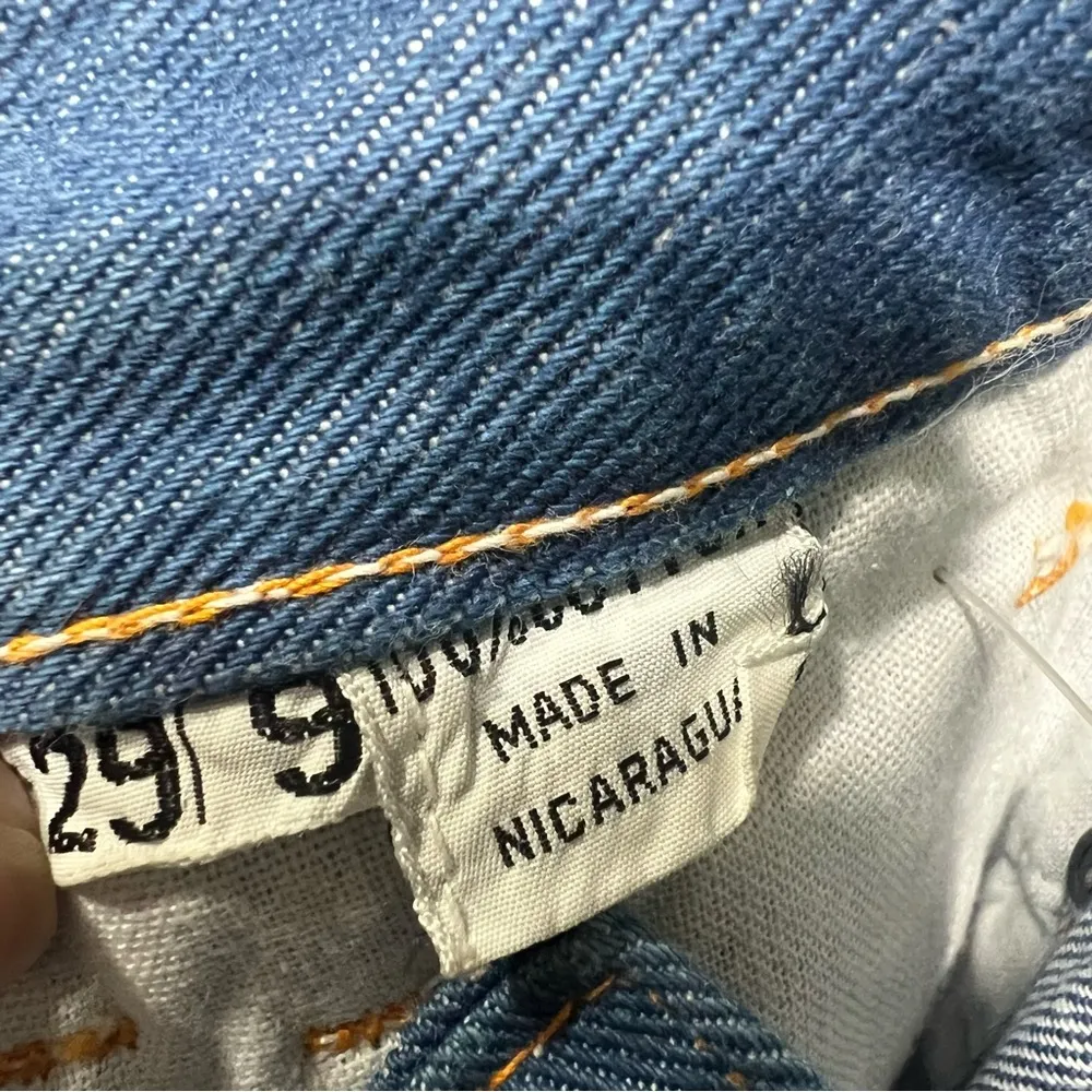 VTG Bell  Bottoms Denim Faded Glory U S On Butt Jeans 29” 9 Jrs 70s Style - Image 6